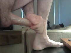 Str8 married daddy cums on his desk