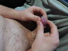 A very long Matsurbatsy in a condom and without. A happy end