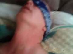 Blindfolded married daddy gets fucked