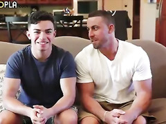 Daddy Derek Takes Control For This Hotties First Bottom!