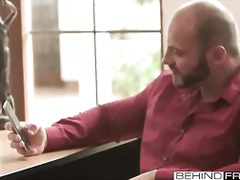 Muscle daddy Thomas Friedl fills young Diego Alvaro with raw cock